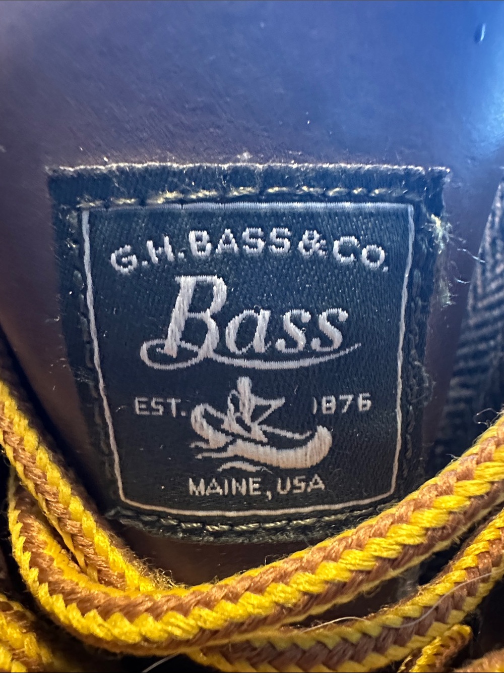 G.H. Bass & Co. Brown and Yellow Lace-Up Duck Boots - Picture 2 of 6